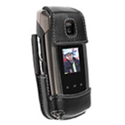 Samsung Compatible Krusell Elastic Form Fit Leather Case - Black  89344