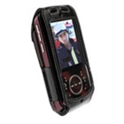 Motorola Compatible Krusell Dynamic Form Fit Leather Case - Black  89349