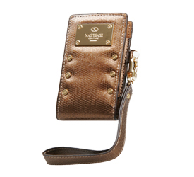 Naztech Vertical Prive Holster - Gold  9725