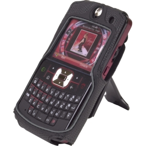 Motorola Compatible Body Glove Glove Case with Swivel Belt Clip and Clipstand - Black/Silver    9072001