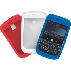Blackberry Compatible Body Glove Silicone Case 3 Pack - Red, White, Blue 9087602