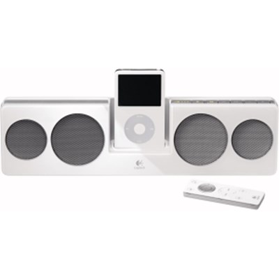 Apple Compatible Logitech Pure-Fi Anywhere Compact Speakers - White    984-000005