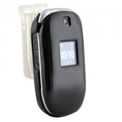 Samsung Compatible Solid Black Protective Shield with Swivel Belt Clip   A237COVBK