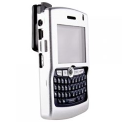Blackberry Compatible Aluminum Case with Swivel Belt Clip - Silver    ALUM8800SV