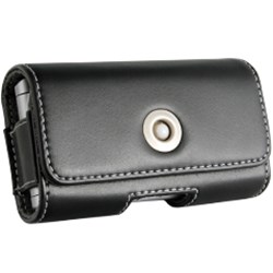 Universal Antimagnetic Black Horizontal Leather Pouch - Small   ANTIMAGHSM