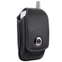 Universal Antimagnetic Black Vertical Leather Pouch Case - Small