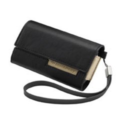 Blackberry Original Leather Horizontal Pouch - Black/Tan    ASY-15476-001