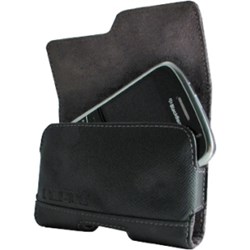Blackberry Compatible Black Leather Bond Holster With Belt Clip  BB-908
