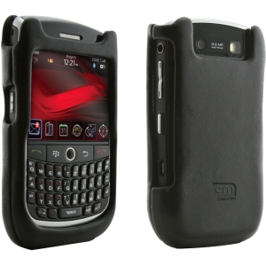 Blackberry Compatible Case Mate Leather Case- Black  BB8900C-PB-BL