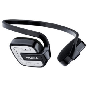 Nokia Original Bluetooth Headset - Black/Silver   BH-601