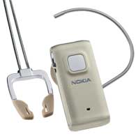 Nokia Original Bluetooth Headset - Silver White BH-800-WH