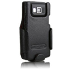 Samsung Compatible Case Mate Leather Case/Holster with Ratcheting Belt Clip - Phantom Black    BJCH-PB