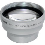 Sunpack Compatible 2.0x High-Grade Tele-Conversion Lens (37mm Mount). Silver