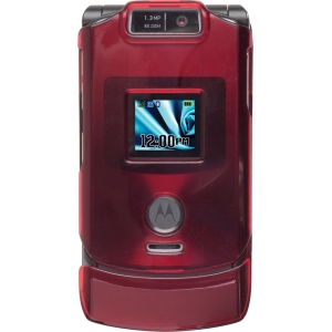 Motorola Compatible Scented Snap-On Case - Raspberry    CLPRASSCNTV3XXSIN