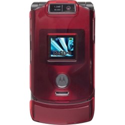 Motorola Compatible Scented Snap-On Case - Raspberry    CLPRASSCNTV3XXSIN