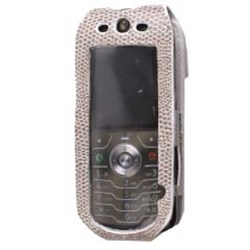 Motorola Compatible Cobra Leather Case - Gray  COBSLVRGY