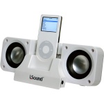 iSound 2X Plus Portable Speaker System - White   DGIPOD-321