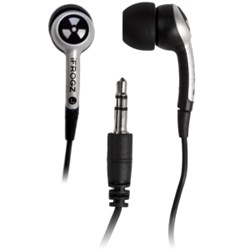 EarPollution Plugz 3.5 mm Earbuds (no mic) - Silver  EPD33-SILVER
