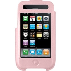 Apple Compatible Belkin Pink Leather Case F8Z338-PNK