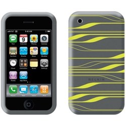 Apple Compatible Silicone Sleeve - Grey and Grapefruit  F8Z342-GGF