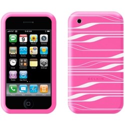 Apple Compatible Silicone Sleeve - Pink and Grey  F8Z342-PCG