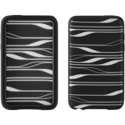 Apple Compatible Silicone Sleeve- Black and White  F8Z364-BKW