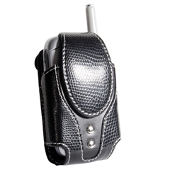 Universal Fizz Small Vertical Pouch Case w/ 360 Degree Rotating Belt Clip. Black