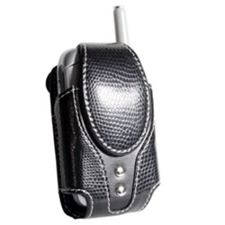 Universal Fizz Small Vertical Pouch Case w/ 360 Degree Rotating Belt Clip. Black