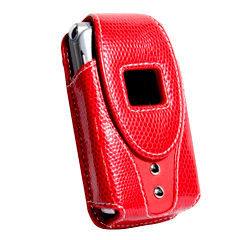 Universal Fizz Vertical Leather Pouch - Red   FIZZV3RD