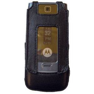 Motorola Original Fitted Leather Case with Rotating Belt Clip   FLW301