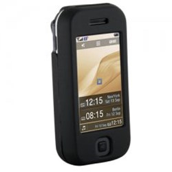 Samsung Compatible Black Protective Shield with Ratcheting Swivel Belt Clip  GLYDERUBBK-SA