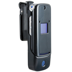 Motorola Compatible Snap on Cover with Swivel Belt Clip - Black   GSMK1COVBK