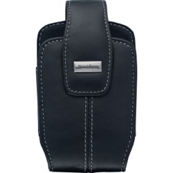 Blackberry Original Leather Holster with Swivel Belt Clip - Pitch Black   HDW-11939-001