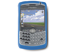 Blackberry Original Rubberized Skin Cover - Blue   HDW-13840-004