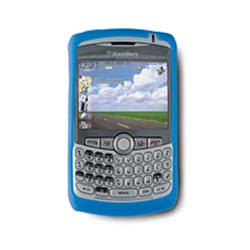 Blackberry Original Rubberized Skin Cover - Blue   HDW-13840-004