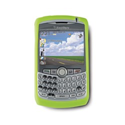Blackberry Original Rubberized Skin Cover - Green   HDW-13840-006-BL