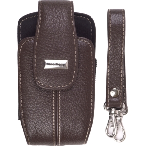 Blackberry Original Embossed Leather Pouch - Dark Brown      HDW-15987-002