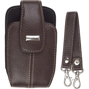 Blackberry Original Embossed Leather Pouch with No Belt Clip - Dark Brown    HDW-16461-002