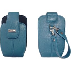 Blackberry Original Embossed Leather Pouch with No Belt Clip - Light Blue    HDW-16461-004