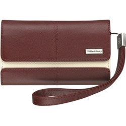 Blackberry Original Leather Folio Horizontal Pouch - Dark Red   HDW-18966-004