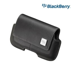 Blackberry Original Black Leather Horizontal pouch  HDW-18975-001