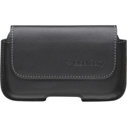 Blackberry Original Black Leather Horizontal pouch   HDW-19593-001
