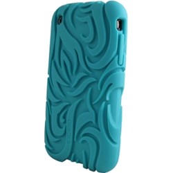 Apple Compatible Tribal Silicone Case - Turqoise  ILAB-102