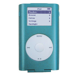 iPod Mini Compatible Hard Shell Case - Blue   IMINISHELLBL