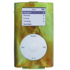 iPod Mini Compatible Aluminim Case - Marble   IMINISHLMAR