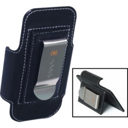 Apple Compatible Speck Holster-Pro with Swivel Belt Clip and Stand - Black    IPH-BLK-HL