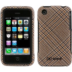 Apple Compatible Fitted Hard Shell Case Tan Houndstooth   IPH3G-FTD-PLDBR