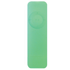 Silicon Sleeve for iPod Shuffle - Green   ISLEESHGR
