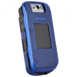 Blackberry Compatible Transparent Protective Shield - Dark Blue   KICKCOVDKBL