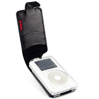 iPod Compatible Krusell Multidapt Leather Case - Black   KIPOD20